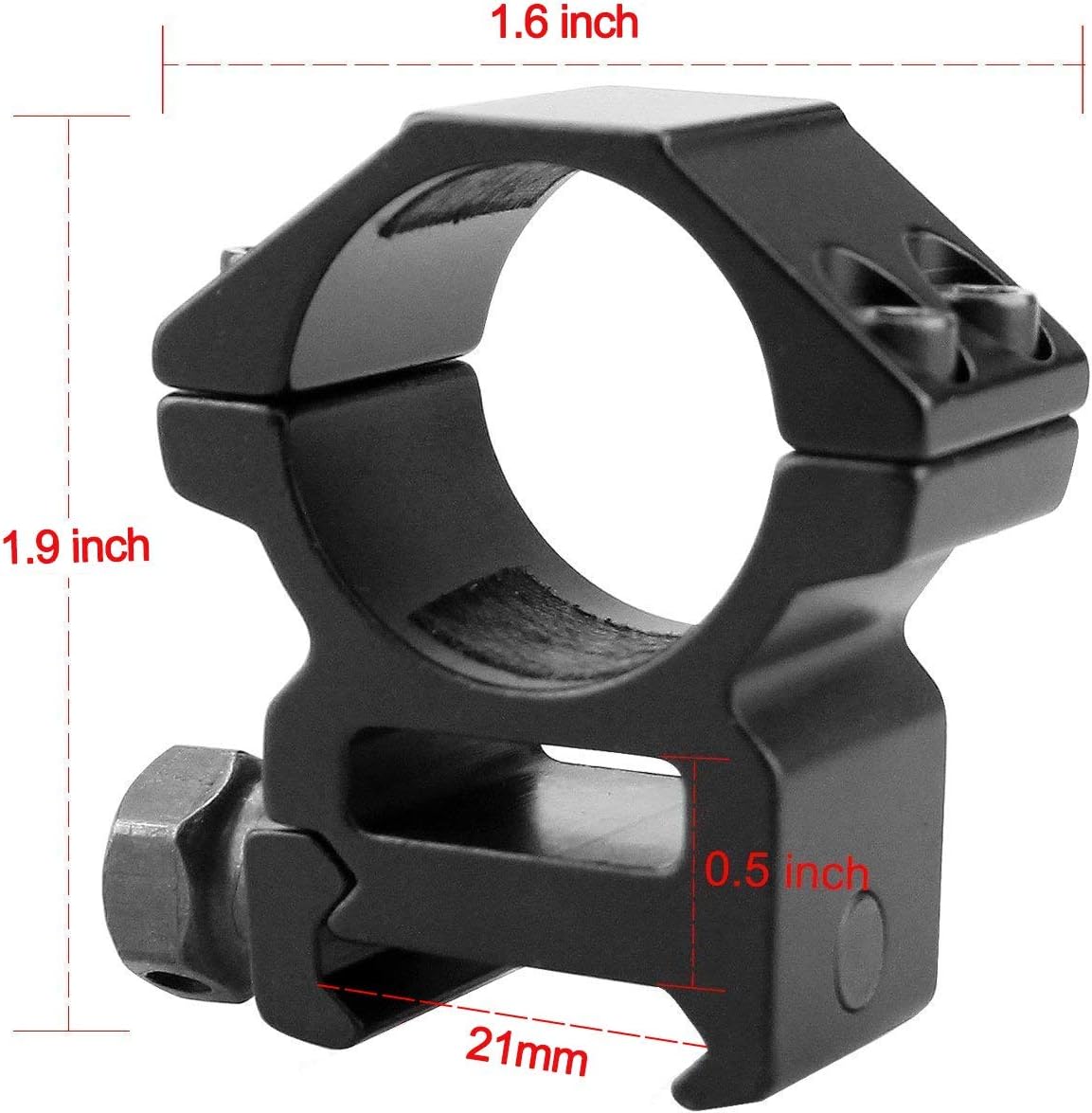 Modkin Rifle Scope Rings, Medium Profile Scope Mounts for Picatinny/Weaver Rail (1 inch, Set of 2) : Sports & Outdoors