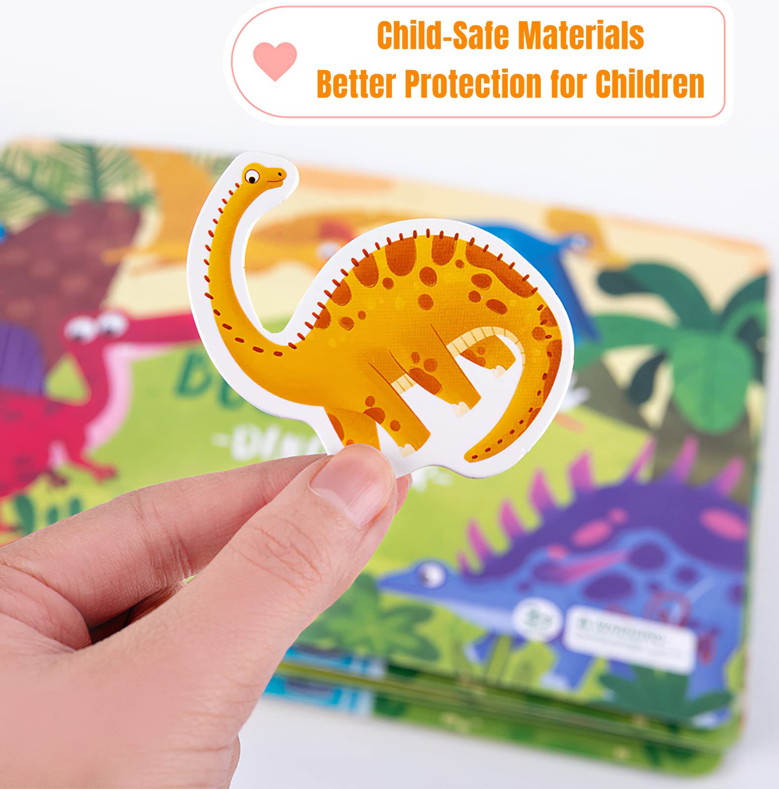 2 Pack DIY Montessori Busy Book for Toddlers, Montessori Quiet Book for Kids, Farm Dinosaur Preschool Learning Activities Learning & Education Toys