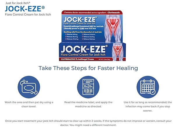 JOCKEZE FLARE CONTROL CREAM (0.5OZ) JUST FOR JOCK ITCH
