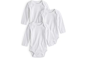 Yoofoss Baby Bodysuits 100% Organic Cotton Baby Onesie Long Sleeve Baby Boys Girls Clothes Soft Newborn Infant Romper, 3 Pack