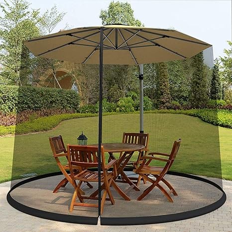 D F Umbrella Cover Mosquito Netting Screen Outdoor Garden Umbrella Table Screen Parasol Mosquito Net For Patio Table Garden Deck Furniture Zippered Mesh Enclosure Cover 9 8 7 5ft Amazon Co Uk Sports Outdoors