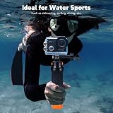 AKASO EK7000 Pro 4K Action Camera Bundle Floating Grip 2 Batts Case view 7