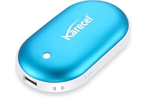 Karecel Rechargeable Hand Warmers, Electric Hand Warmer 5200mAh Powerbank Reusable Handwarmers, Portable USB Hand Warmer Heater Battery Pocket Warmer, Best Gifts for Men and Women in Cold Winter