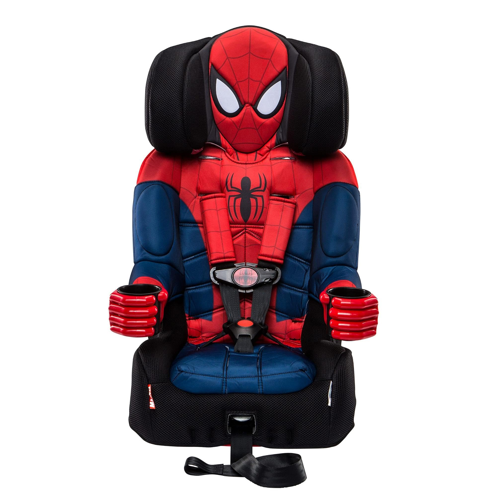 KidsEmbrace 2-in-1 Car Seat | Forward-Facing Harness (26.5–65 lbs) & Booster Mode (40–100 lbs) | Latch | Premium Fit with Multi-Position Headrest, Harness & Recline - Marvel Spider-Man Image