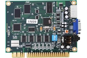 Classical Video Game 60 in 1 PCB Board Multicade for Arcade Machine with Game Selection Screen Trackball and Joystick Support