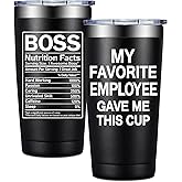 BIRGILT My Favorite Employee Gave Me This Cup - Funny Boss Gifts from Employee - Bosses Day Gifts for Men, Women - Birthday Christmas Appreciation Gift for Supervisor, Leader, Employer - 20oz Tumbler