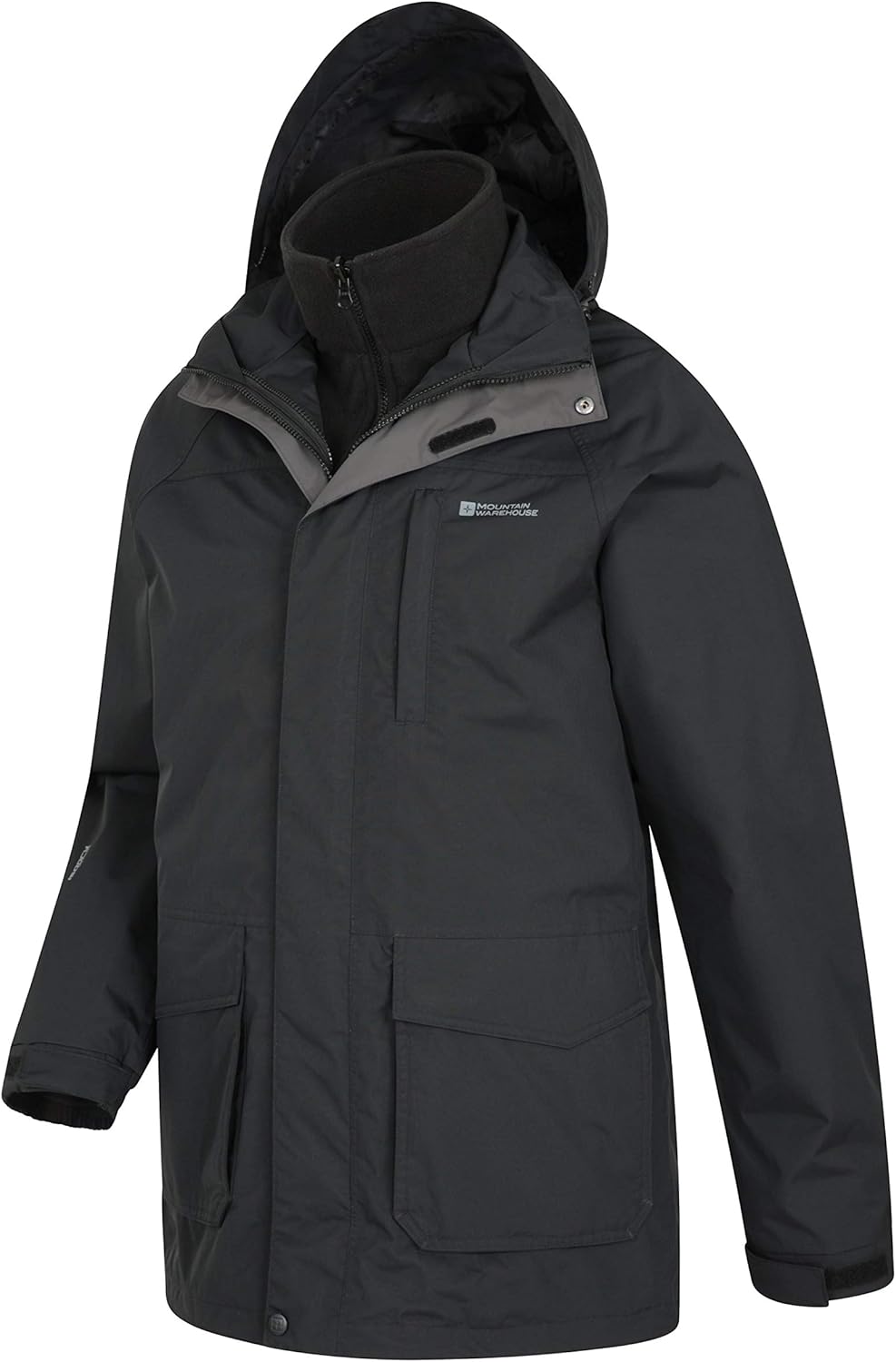Mountain Warehouse Glacier Mens 3 in 1 Waterproof Rain Jacket: Amazon.ca: Sports & Outdoors