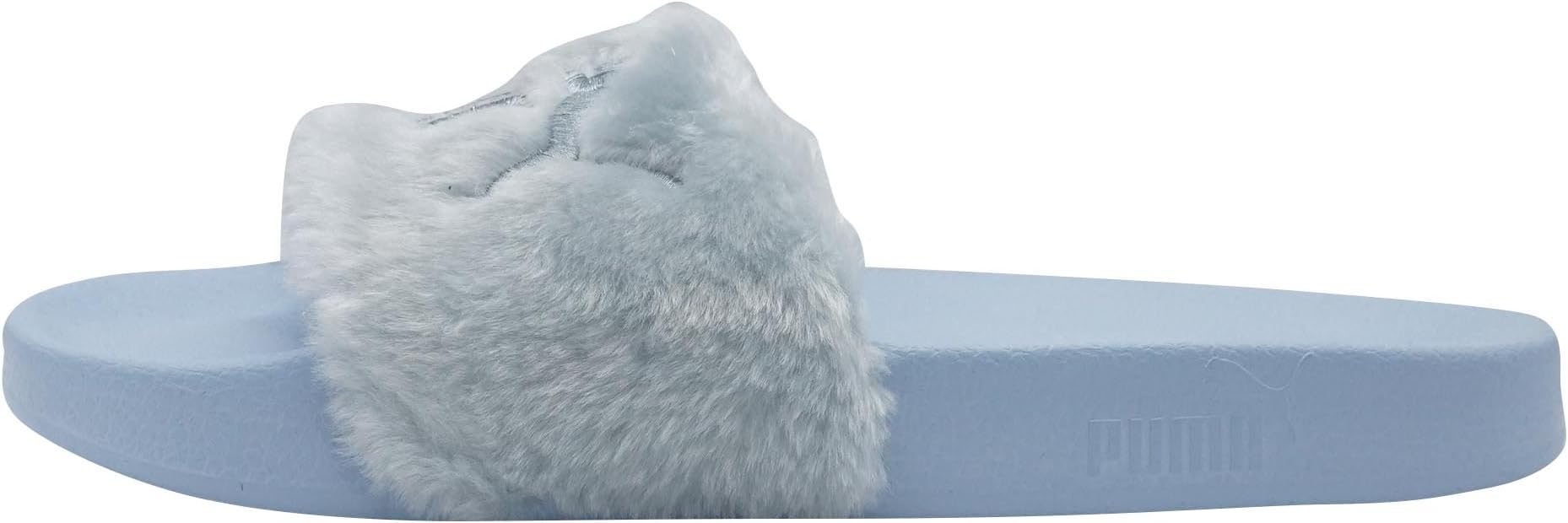 Fenty PUMA by Rihanna Fur Slide Mens Men's Sandals Blue, Shoe Size:46