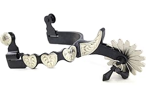 Aime Imports Western BS Ladies Heart 16pt Jingle Bob Spurs