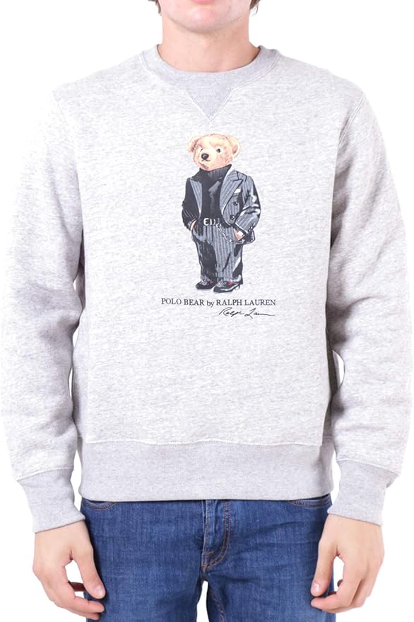 Sudadera Ralph Lauren Oso Granate Para Hombre