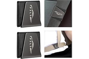 PJLJY 2-Pack Leather Seatbelt Pad, Soft Shoulder Neck Strap Positioner for Adult Kid, Upgraded Vehicle Seat Belt Pads Cover for Easy Adujust