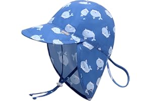 Duoyeree UPF 50+ Baby Sun Hat with Ear and Neck Protection - Toddler Beach Hat for Boys & Girls - Ideal for Summer Fun