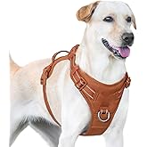 Sunraymascota No Pull Dog Harness, Reflective Puppy Vest for Small Medium Large Sized Dog(Carmel Brown,XL)