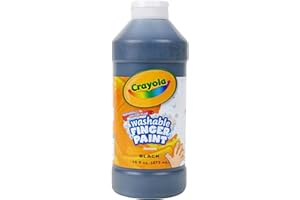 Binney & Smith Crayola(R) Washable Finger Paint, 16 Oz., Black