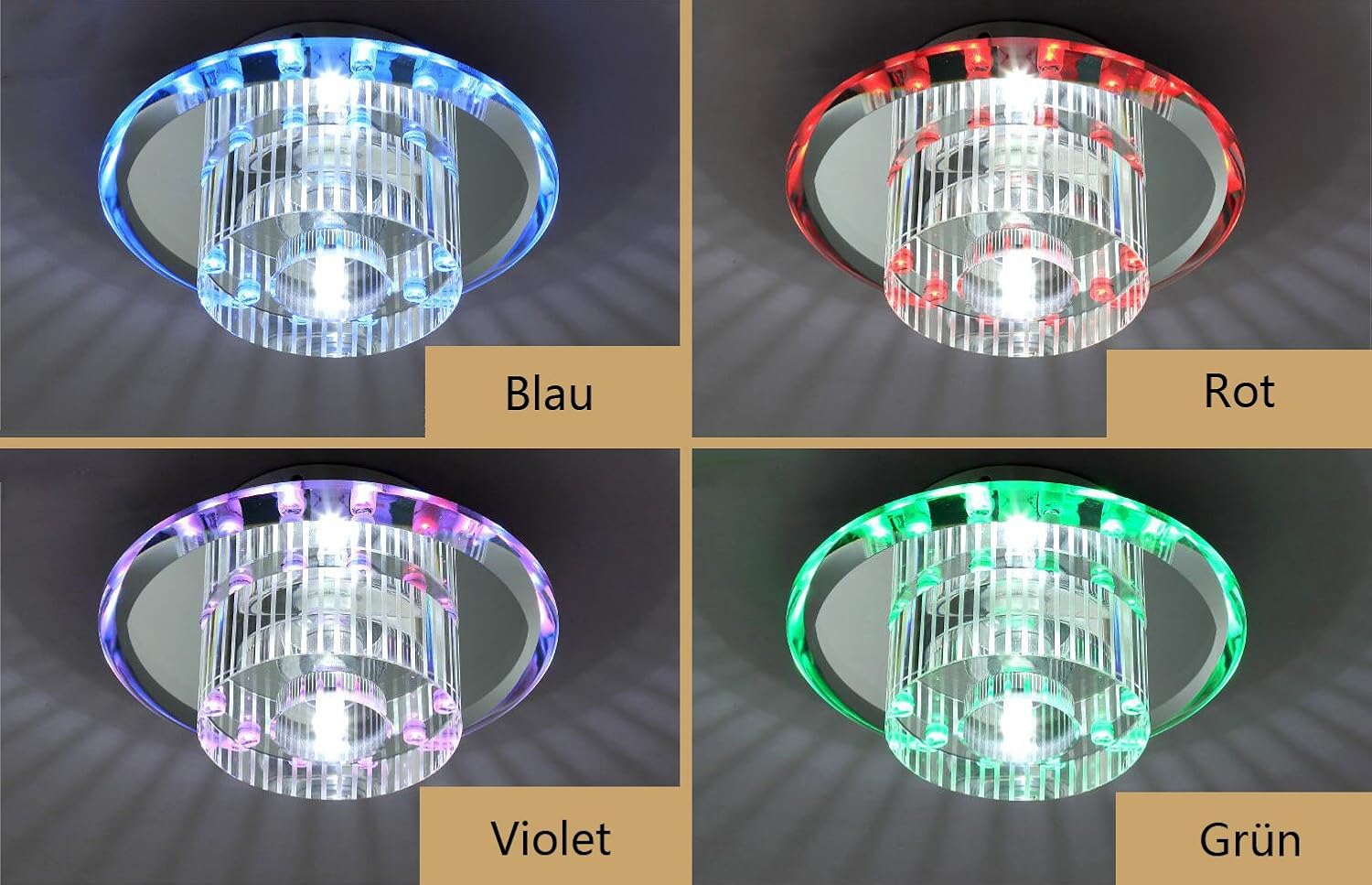 5 W Modern Led Ceiling Light Round Light Wall Light 4 Colour Changing