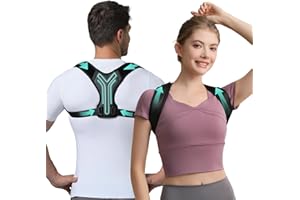 Playire Upper Back Brace Posture Corrector For Women & Men,Lightweight Back Straightener Posture Corrector For Men,Adjustable Upper Back Support,Clavicle Brace For Round Shoulder & Hunchback (Medium)