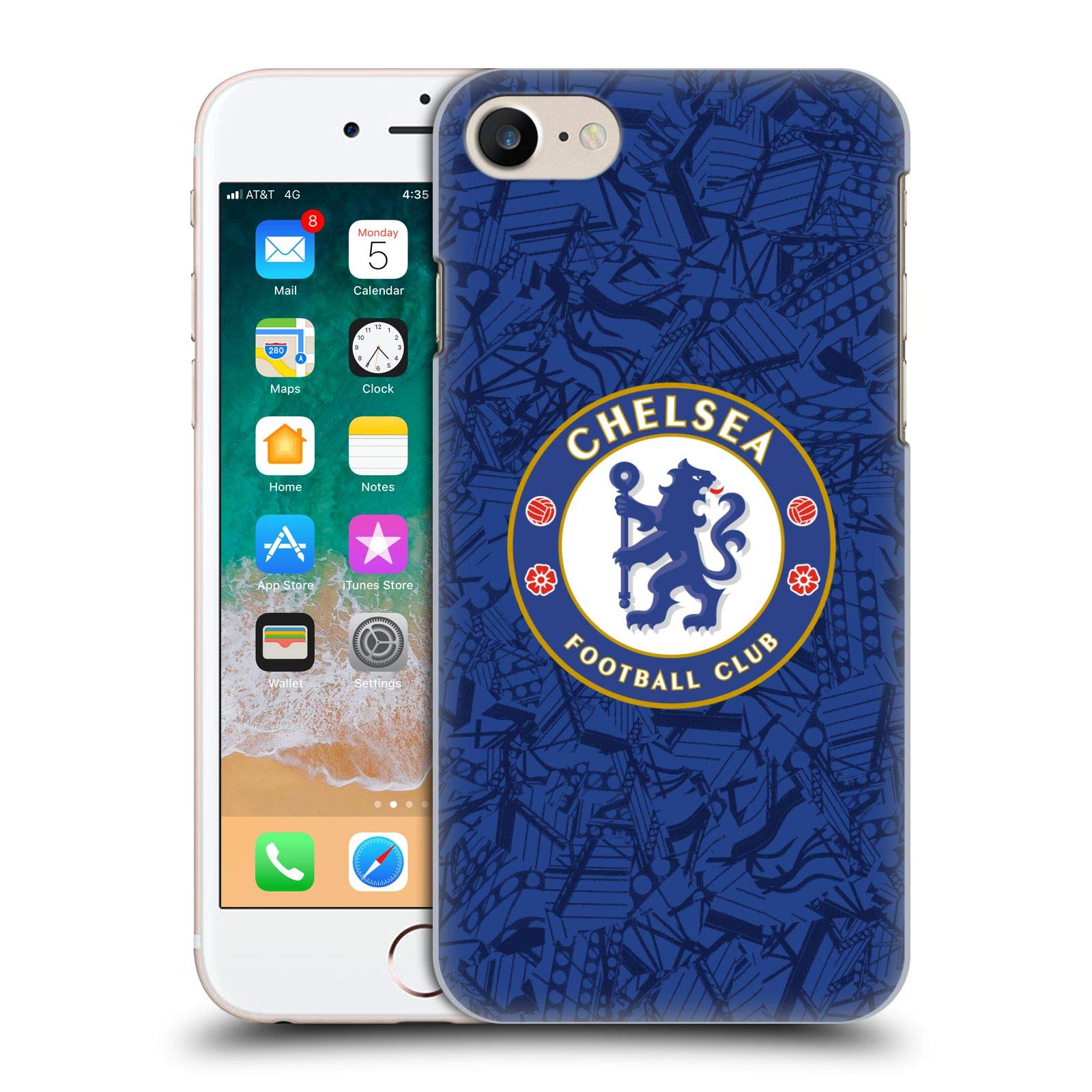 Head Case Designs Officially Licensed Chelsea Football Club Home 2019/20 Kit Hard Back Case Compatible With Apple iPhone 7/8 / SE 2020 & 2022