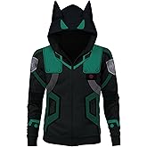 DAVIKO Kids Hooded Sweatshirt with Cat Ear Zip Up Jacket