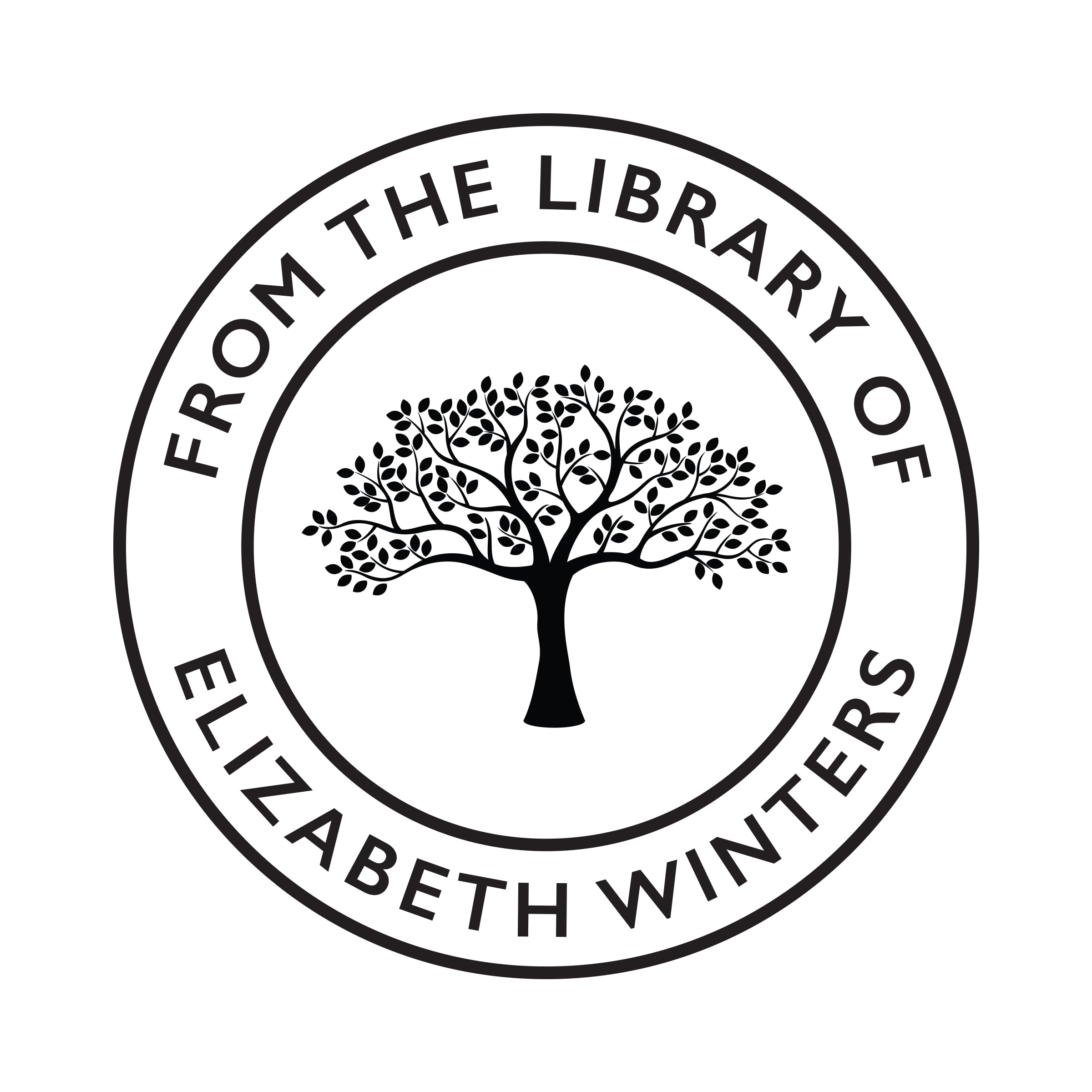 Personalized Book Embosser or Stamp Custom Round