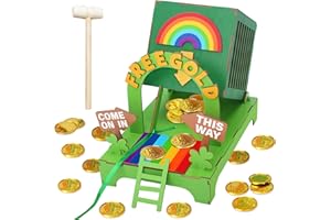 OFIHIDO Leprechaun Trap Kit for Kids,Wood DIY Craft Catch a Leprechaun Trap Kit for Kids Classroom Activity,St. Partrick Day Decorations Party Supplies