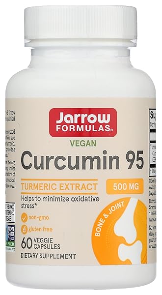 JARROW FORMULAS CURCUMIN 95, PROVIDES ANTIOXIDANT SUPPORT, 500 MG, 60 CAPSULES