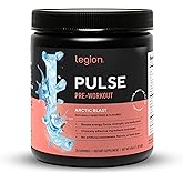 LEGION Pulse Pre Workout - All Natural Nitric Oxide Preworkout Drink to Boost Energy, Creatine Free, Naturally Sweetened, Beta Alanine, Citrulline, Alpha GPC (Arctic Blast)