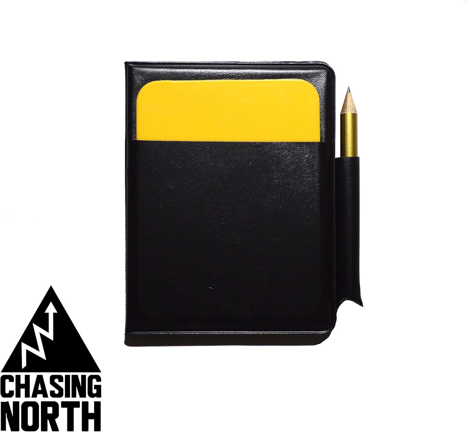 Chasing North Football Referee Card Set & Notebook Red & Yellow