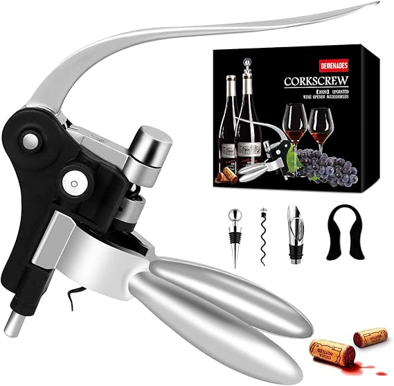 Wine Bottle Opener Rabbit Corkscrew Set[2020 Upgraded] Demenades Wine