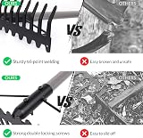 Walensee 165cm Bow Rake Heavy Duty 17 Tines Stainless Steel Handle Garden Tool view 4