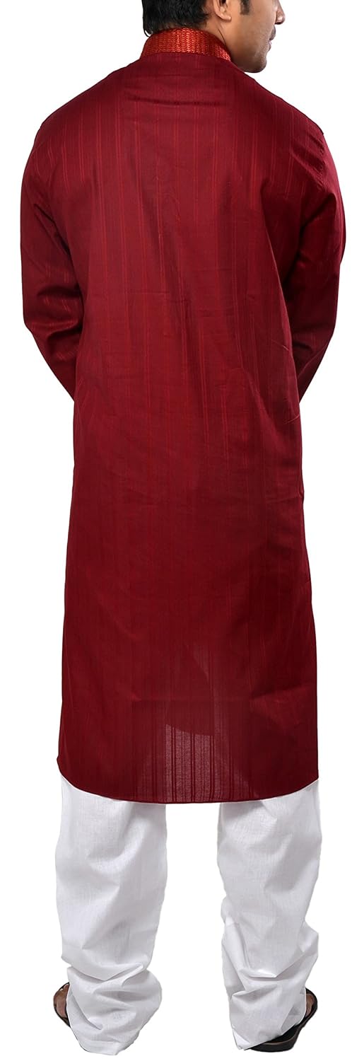 manyavar men's cotton kurta pyjama