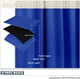 PONY DANCE Royal Blue Thermal Blackout Curtains 2 Panels 46 x 54 in view 7