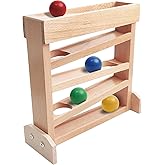 Montessori Ball Drop Toy for 2 3 Year Old, Wooden Ball Drop Toy Wooden Ball Tower for Toddlers, Pound a Ball for Toddlers Early Childhood Education Visual Tracking for Boys Girls Gift