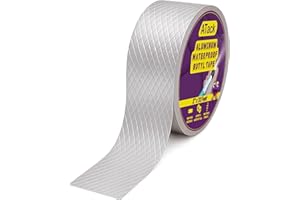 ATack Aluminum Butyl Tape Waterproof Sealing Tape 2 Inch x 33 Feet Roof Sealant for Roof and Gutter Patch, RV Repair, Metal Flashing, HVAC, Window, Pipe Sealing – Super Waterproof Thick Butyl Rubber