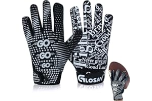 GLOSAV Football Gloves for Kids, Youth, and Adults - Super Sticky Silicone Receiver Gloves for Men and Women