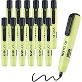 carrotez Retractable Permanent Markers, Thick Barrel, 12 Count, Black | 1.5mm Bullet Tip, Bold Writing