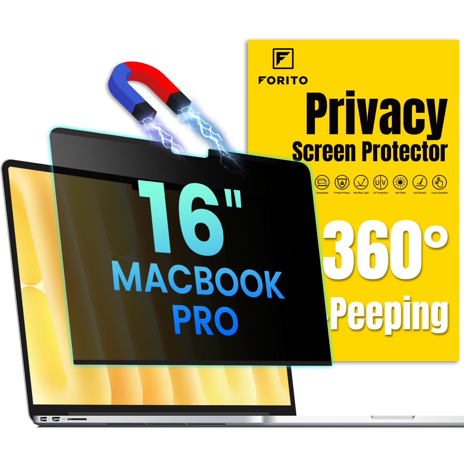 F FORITO Magnetic Privacy Screen Protector