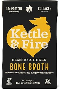 Kettle & Fire, Bone Broth, Chicken, 16.9 Oz