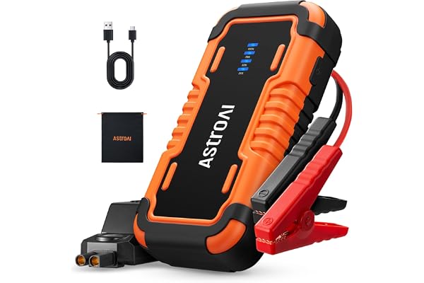 AstroAI P8 Booster Pack Jump Starter 4000A, 12V Portable Car Battery Booster for Up to 10L Gas or 8L Diesel Engines, with 10