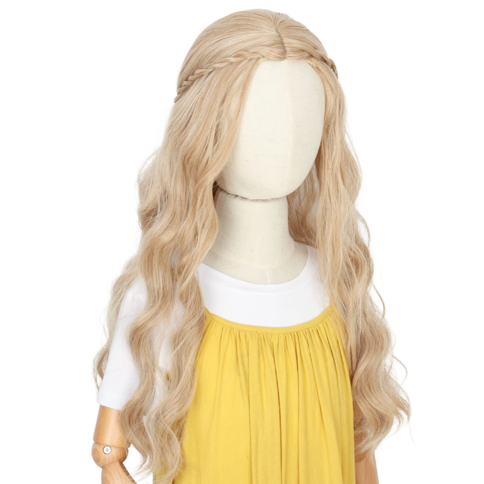 Photo 1 of Koonfan Long Wavy Blonde Cosplay Wig for Girls Halloween Costume Party Long Wavy Wigs