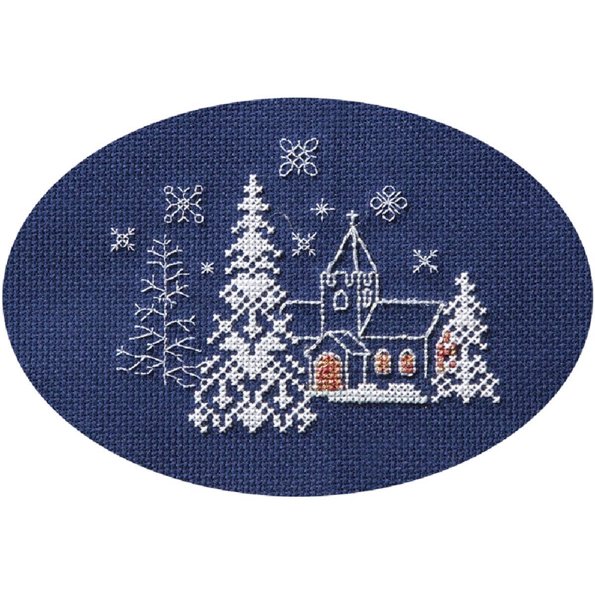 Derwentwater Designs Christmas Cross Stitch Card Kit - Let it Snow