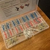 170PCS Solder Seal Wire Connector Kit, Qibaok Heat Shrink Butt Terminal