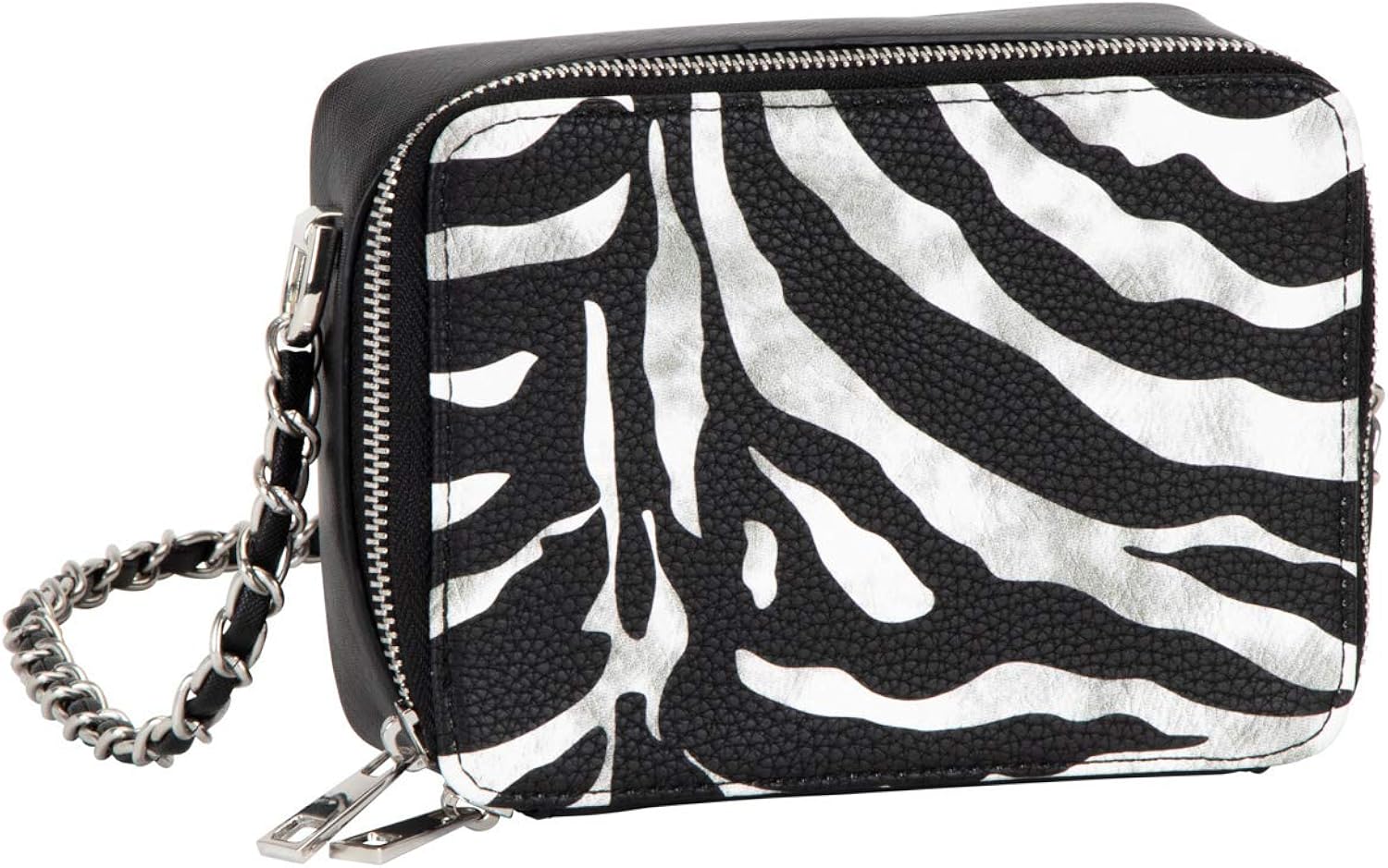 zebra print cross body bag