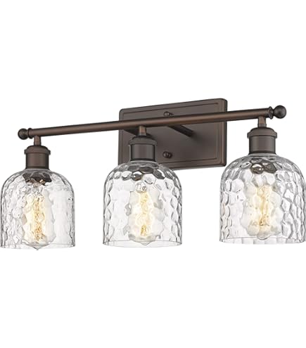 zeyu 3-Light 15W LED Vanity Light with Crystal Bubble, 20.5 Inch