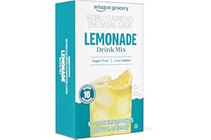 Amazon Grocery, Lemonade Drink Mix, 10 packets, 1.4 Oz (Previously Happy Belly, Packaging May Vary)