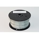 SwageRight 7x7 Galvanized Steel Wire Rope 3/32 in x 250 ft with 920 lb Break Strength and 184 lb WLL Flexible Durable Corrosion Resistant Aircraft Cable for Rigging Cable Railing and Marine Use