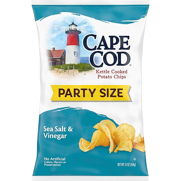 CAPE COD POTATO CHIPS, SEA SALT & VINEGAR...