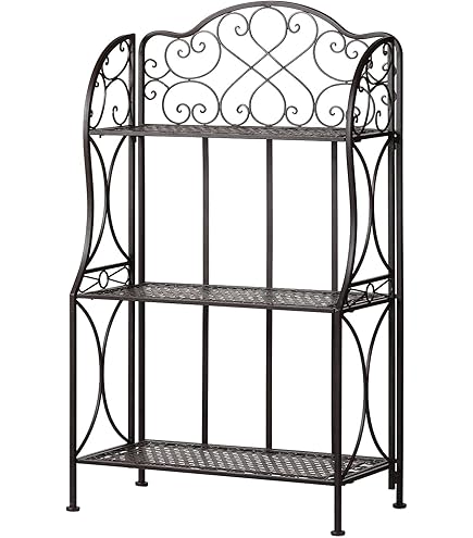 【antique】ベークライトの3段ティーラック Amazon.com : XAONIEN Antique Bronze Four-Tiered Metal Baker's Rack