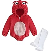 Madjtlqy Baby Halloween Costumes Toddler Girl Boy Outfits Clothes Hooded Romper Jumpsuit With Long Socks