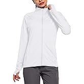 ChinFun Women's Sun Protection Hoodie Jacket UPF 50+ Full Zip Long Sleeve Running Hiking Performance Sun Shirt