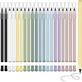 Ainiv 20 PCS Inkless Pencil, Everlasting Pencil Infinity Pencil with Eraser | Reusable Infinite Pencil with Extra 20 Erasers, Endless Pencil Forever Pencils Home Office School Writing Drawing